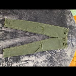 skinny jeans distressed size 6 extra long American Eagle stretchy jeans jegging